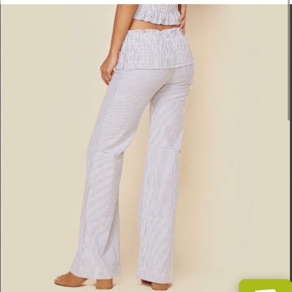 Planet Blue - Blue Life Striped Perfect Pant XS